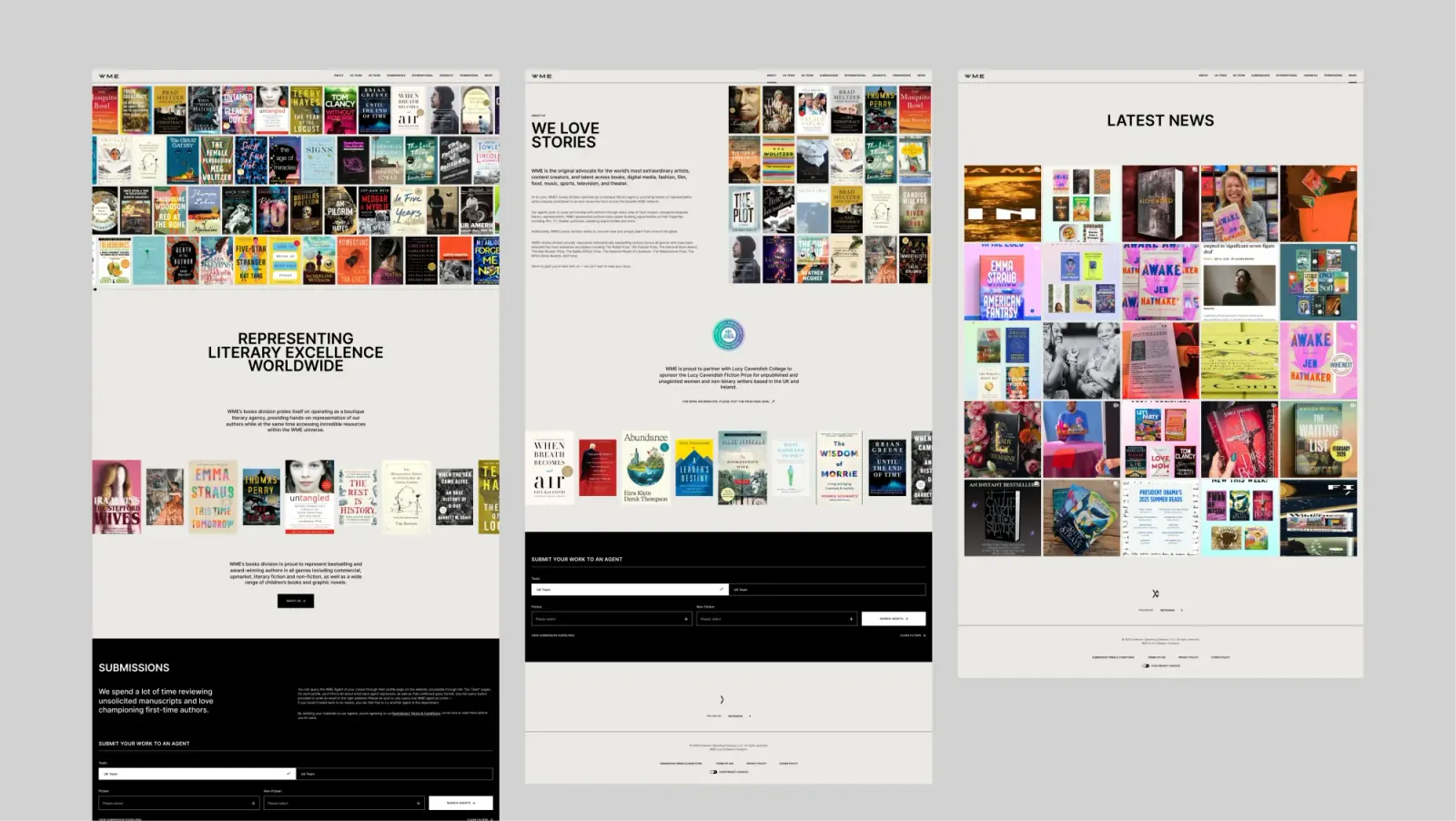 WME Books title pages